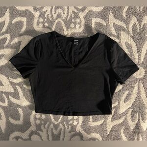 Size M SHEIN Black Crop Top